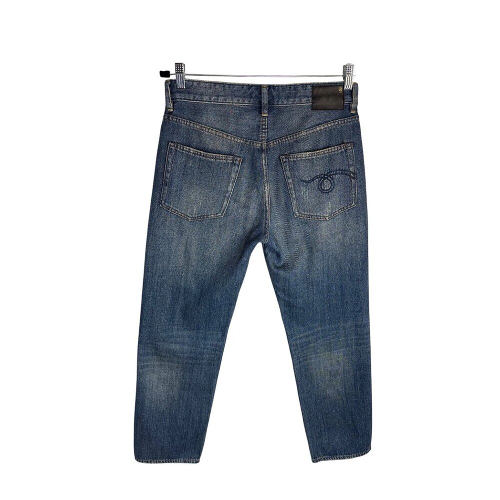 R13 Romeo Mid-Rise Straight-Leg Jeans-sz 25 - Picture 6 of 14